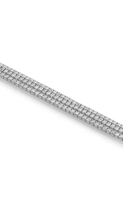 3.5mm Tennis Bracelet in White Gold