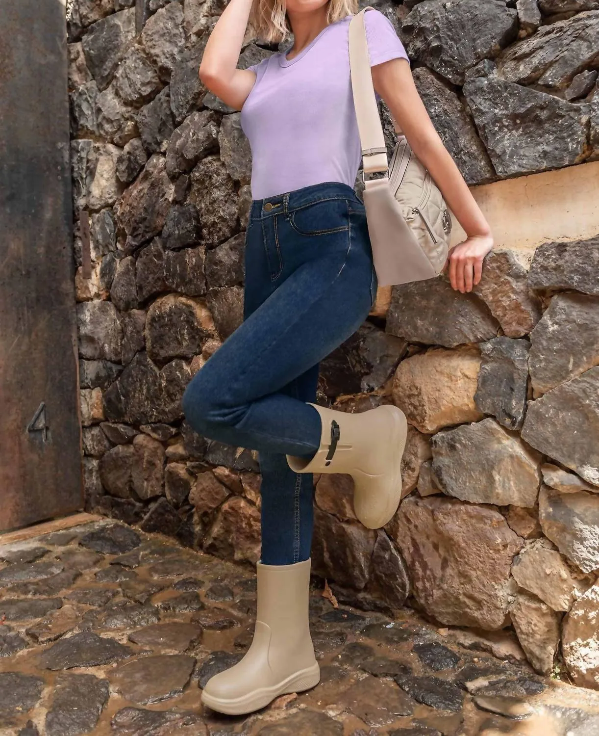 Andrea - Women's Fashion Rain Boots