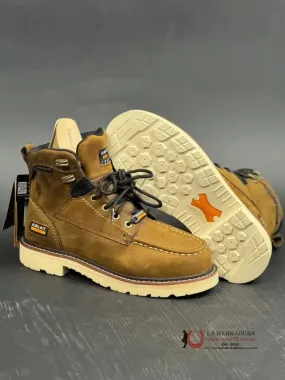 ARIAT REBAR LIFT 6” H2O COMP TOE DISTRESSED BROWN ROUND TOE WORK BOOT