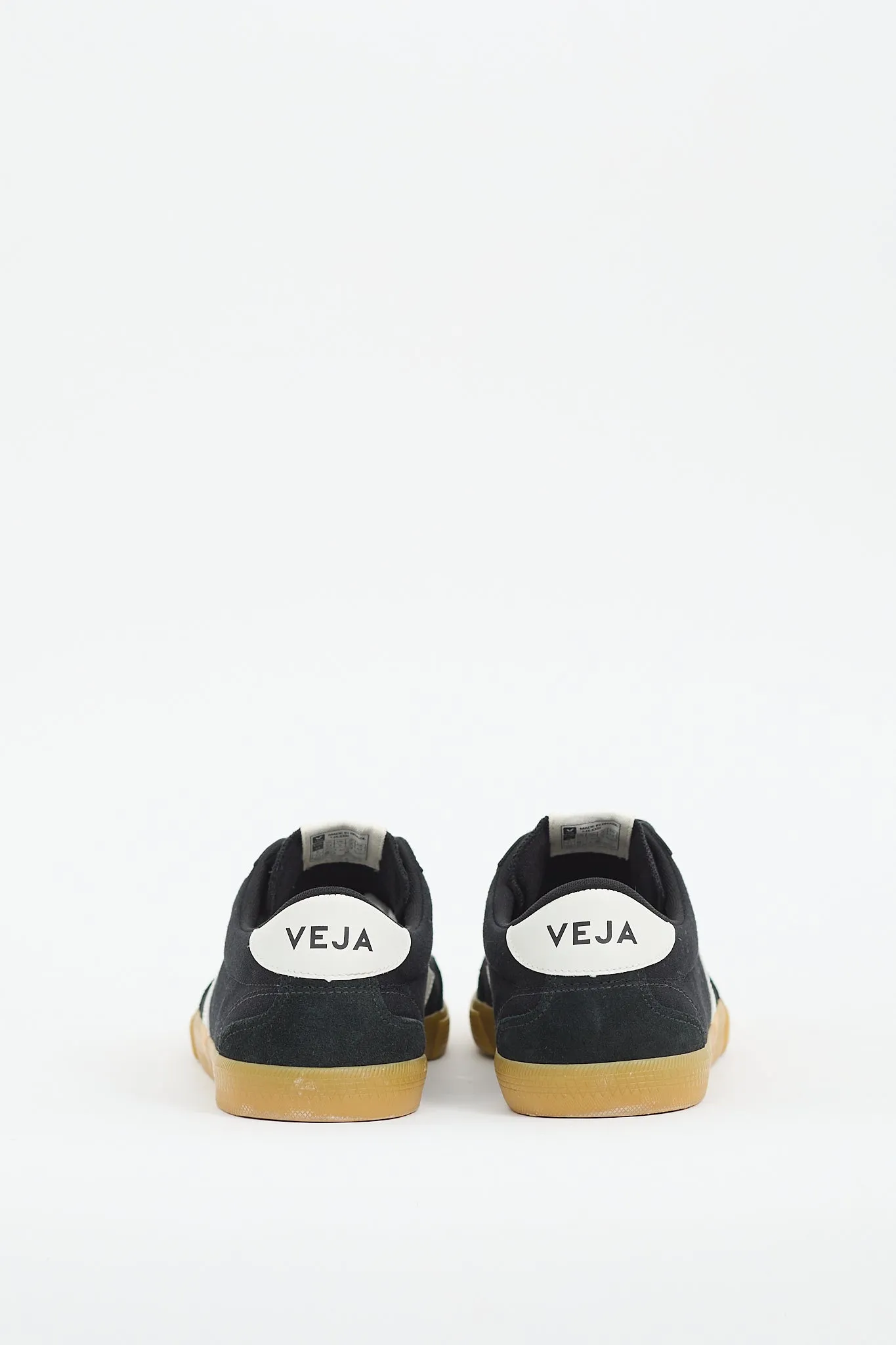 Black Canvas & Suede Volley Sneaker
