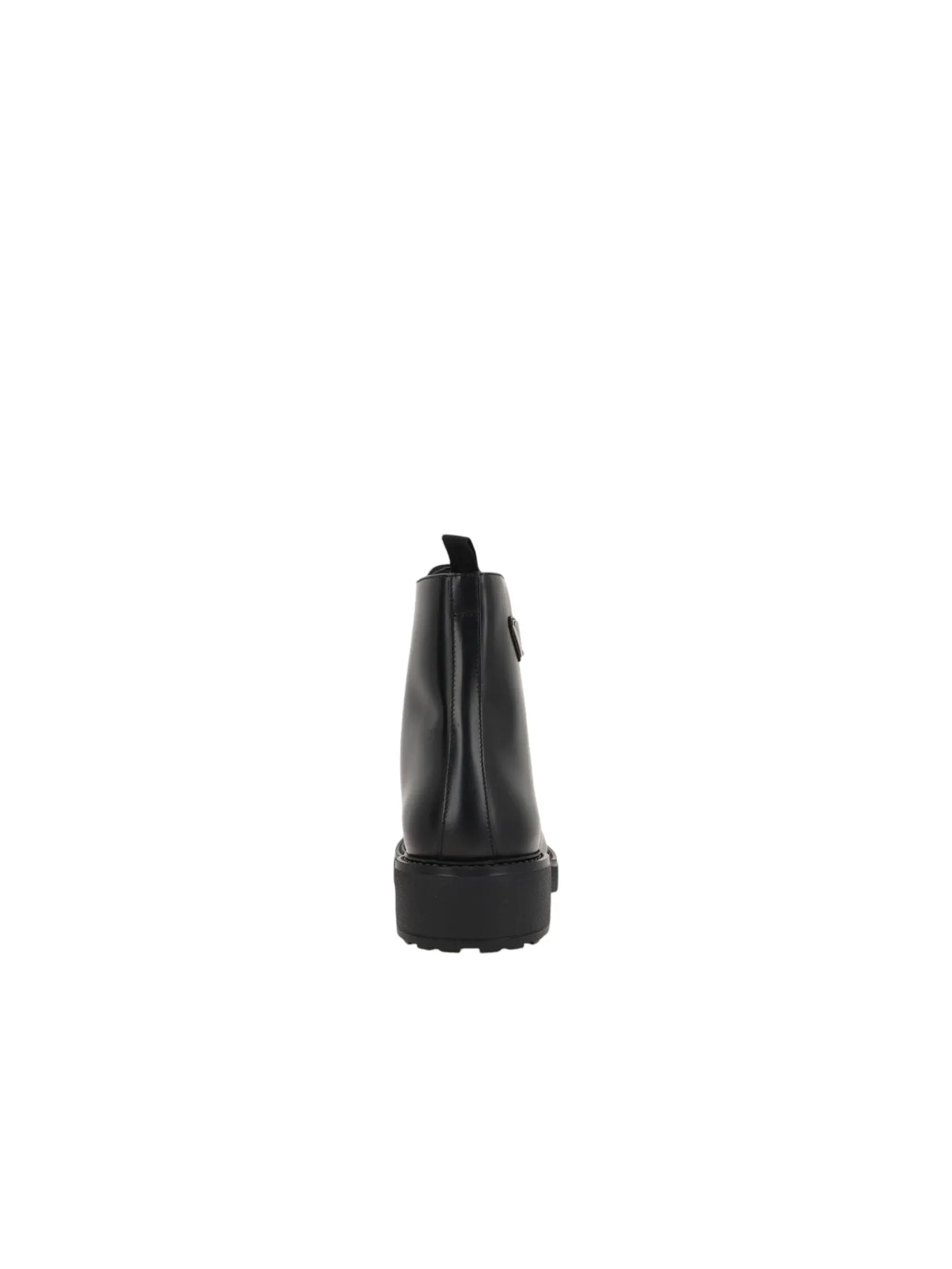 Brushed Leather Combat Boots