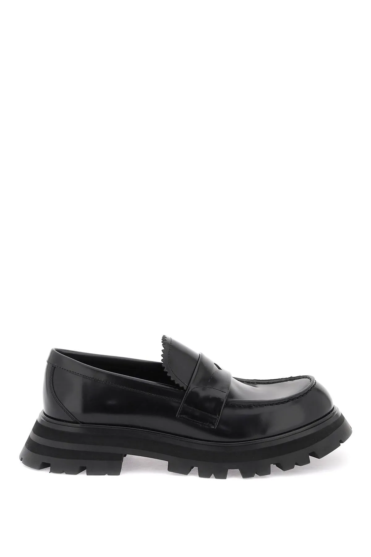 BRUSHED LEATHER WANDER LOAFERS