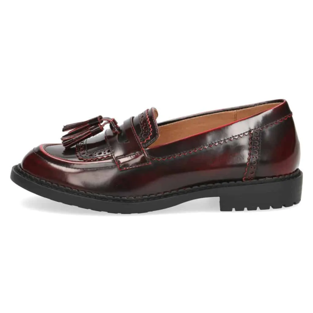 Caprice Red Bush Loafer. Only size 4 left.