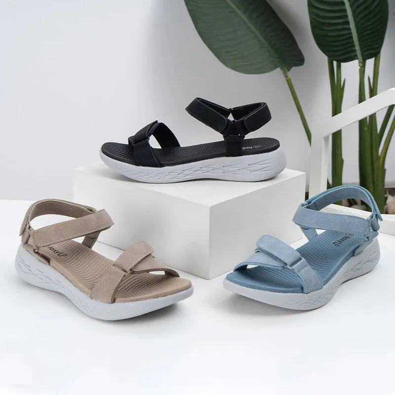Cuzcare Velcro Buckle EVA Platform Orthopedic Sandals For Women Casual Summer 2023