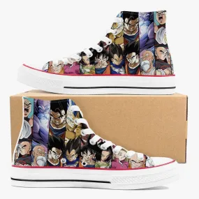 Dragon Ball Z A-Star High White Anime Shoes