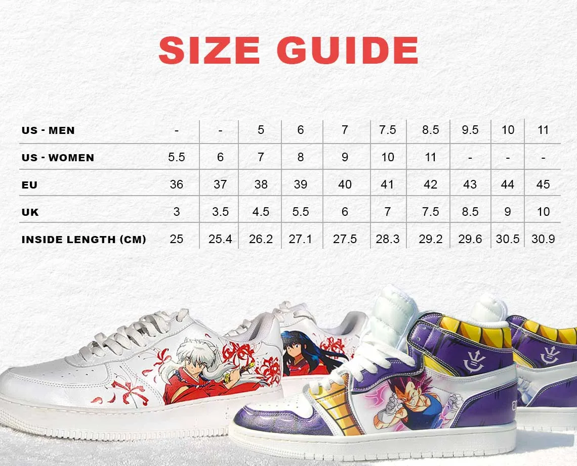 Dragon Ball Z A-Star High White Anime Shoes