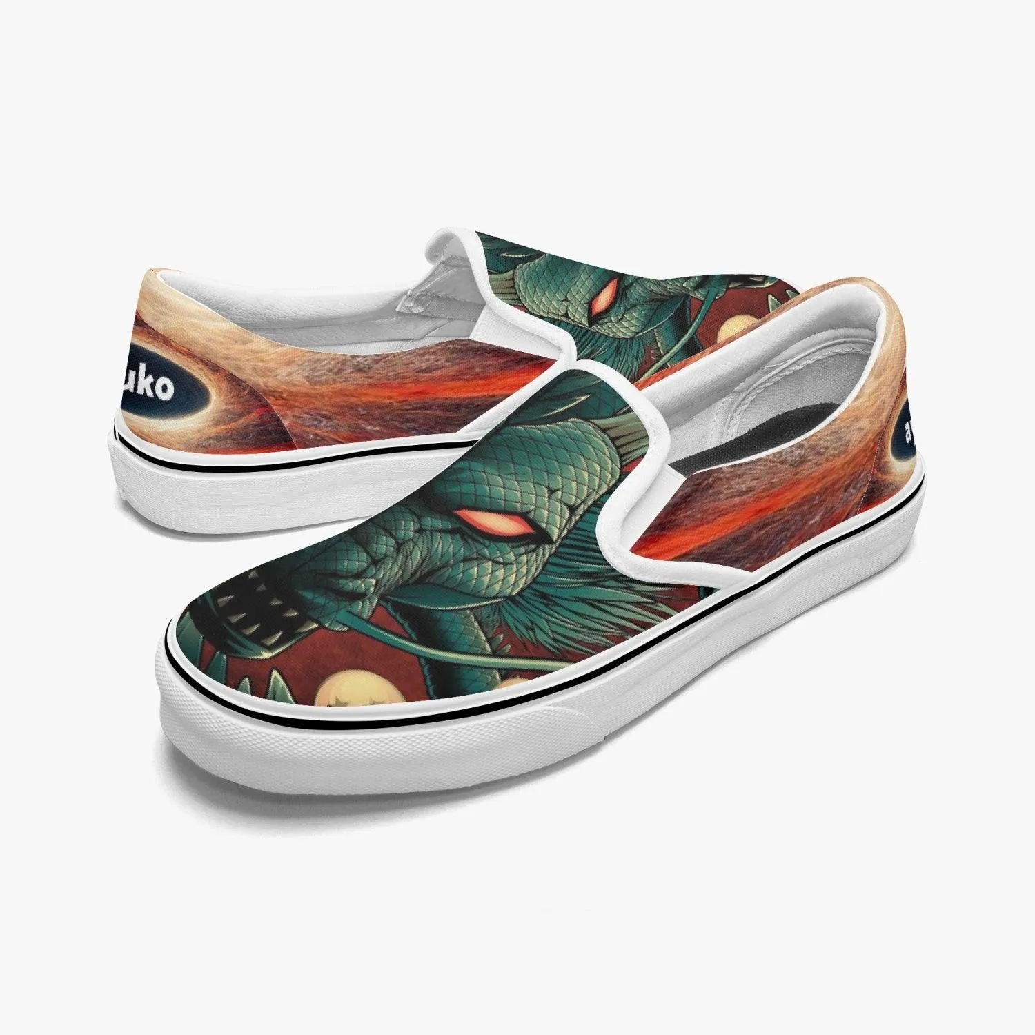 Dragon Ball Z Shenron Slip Ons Anime Shoes