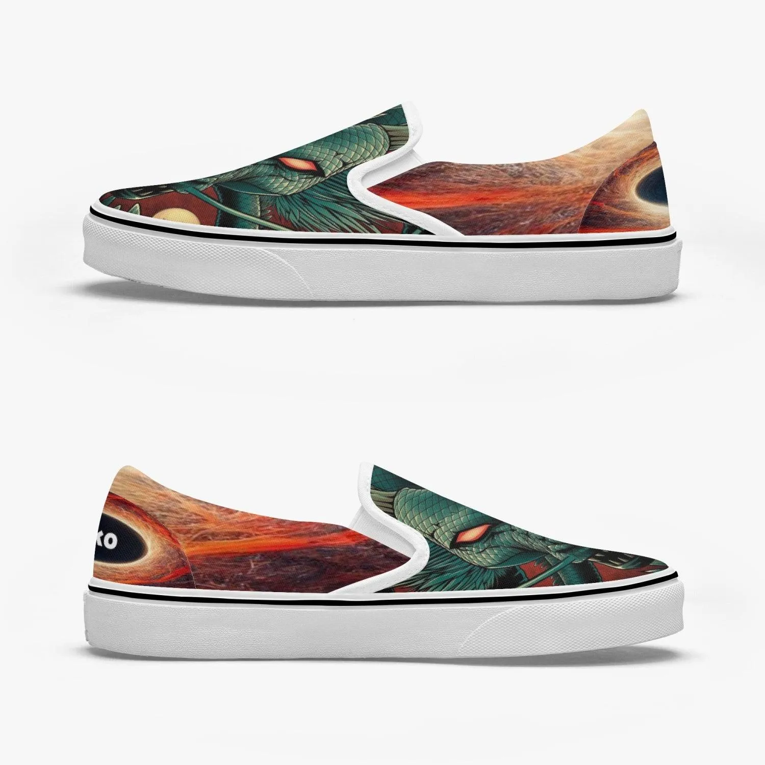 Dragon Ball Z Shenron Slip Ons Anime Shoes