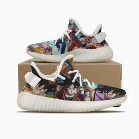 Dragon Ball Z Son Goku and Friends YZ White Anime Shoes