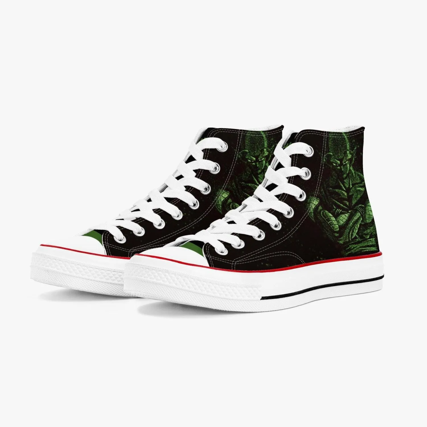 Dragonball Z Piccolo A-Star High White Anime Shoes