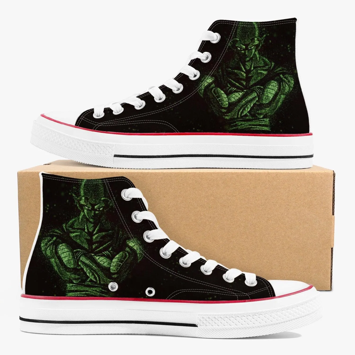Dragonball Z Piccolo A-Star High White Anime Shoes