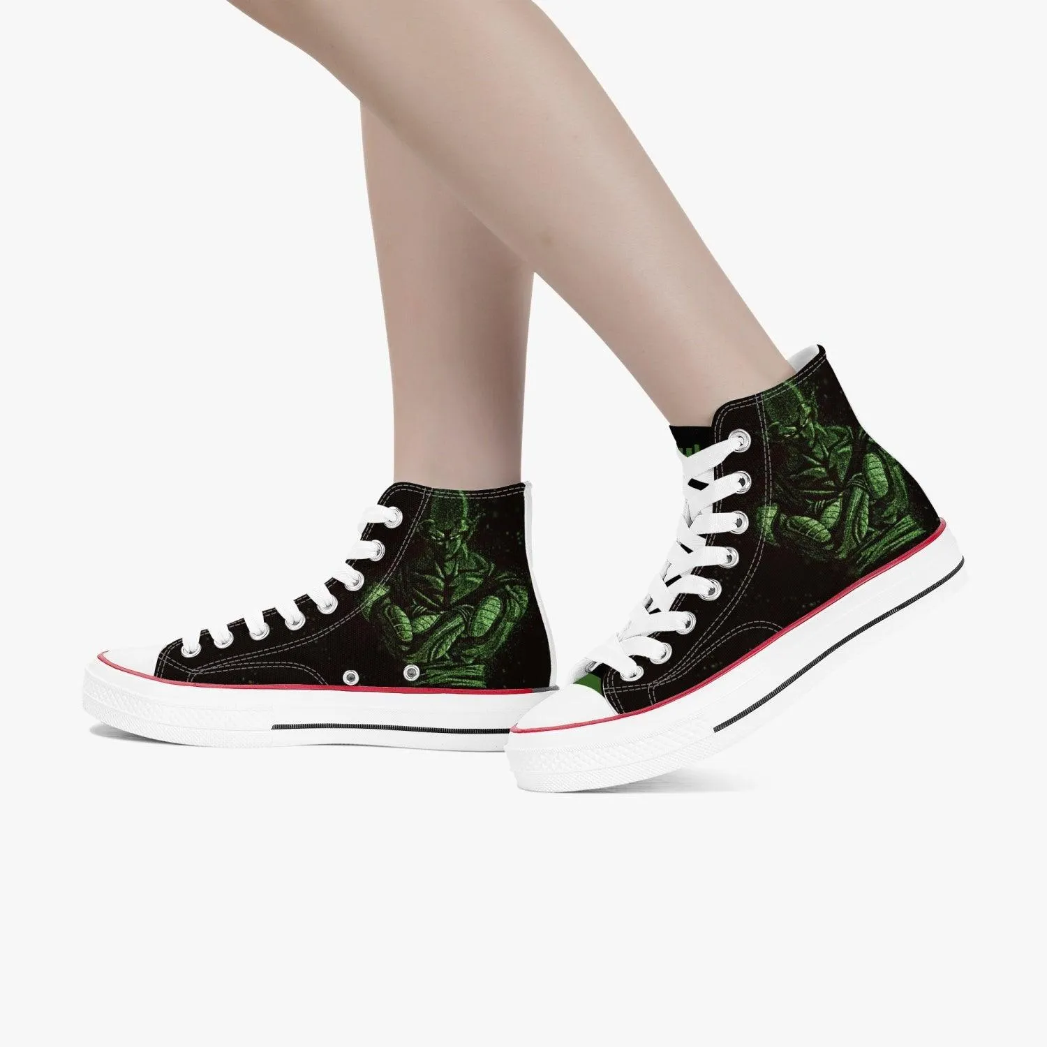 Dragonball Z Piccolo A-Star High White Anime Shoes