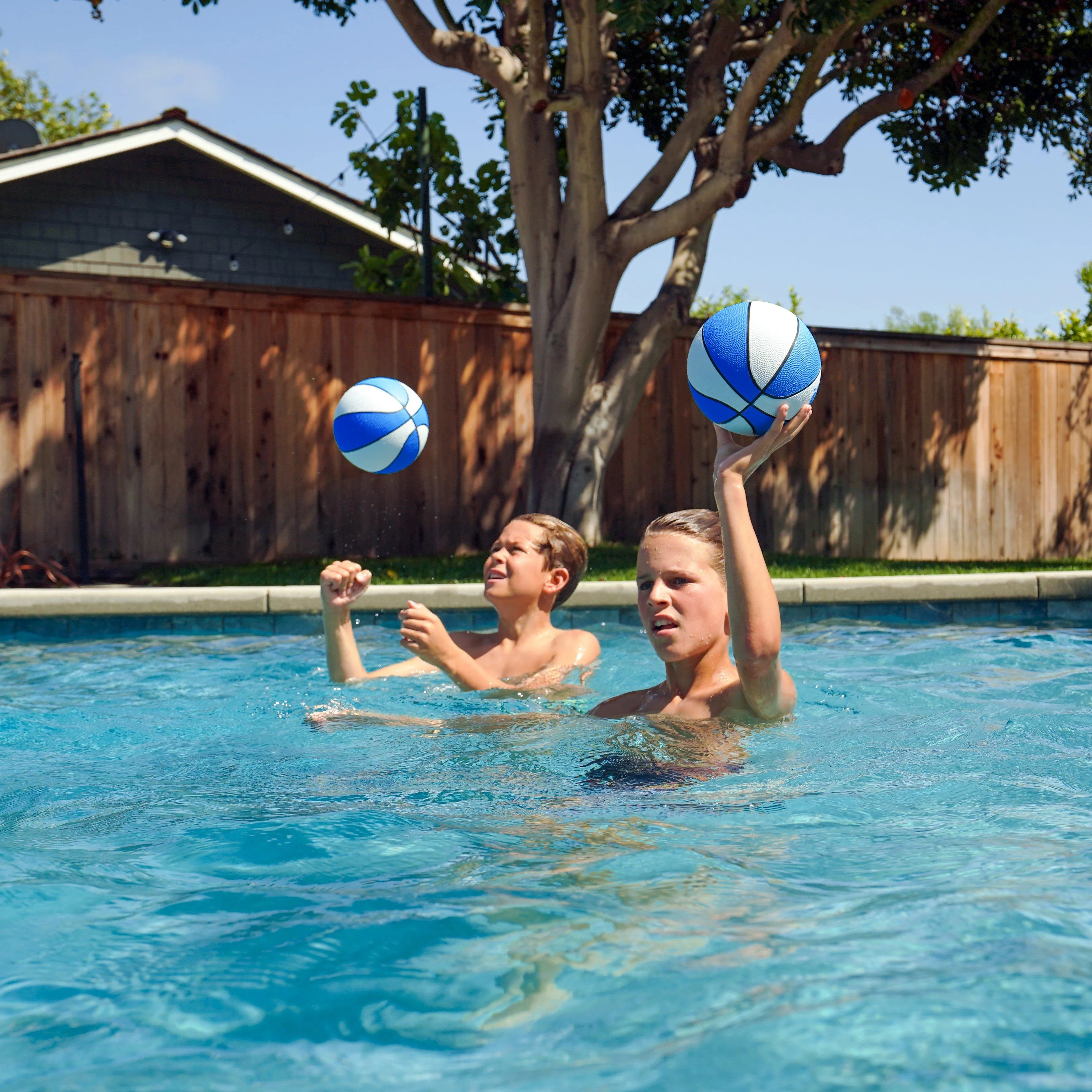 GoSports Blue Water Basketballs - Size 3