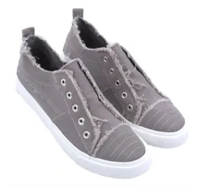 Grey Slip On Shoes