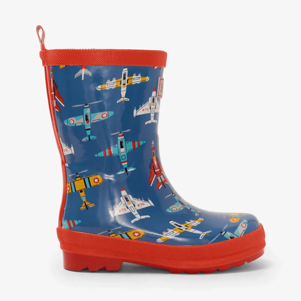 HATLEY Shiny Kids Rain Boots | Unicorn Sky Dance size 6