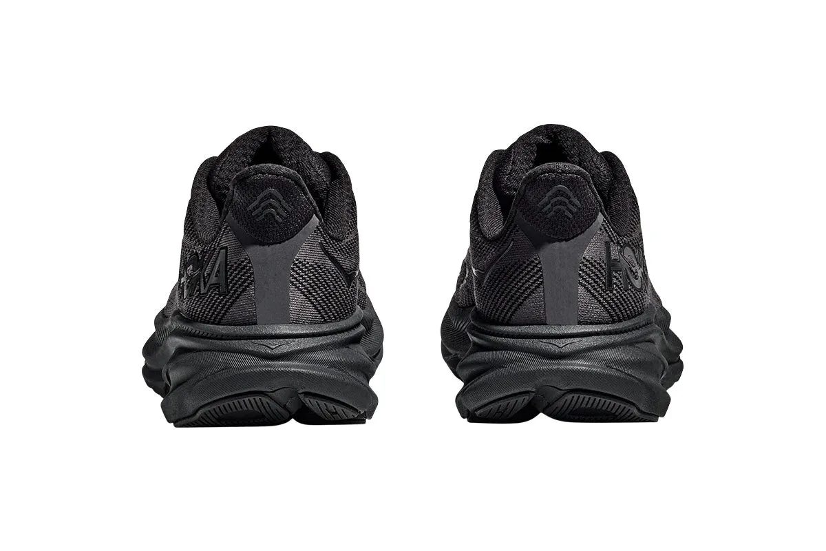 Hoka Clifton 9 D Black/Black Womens