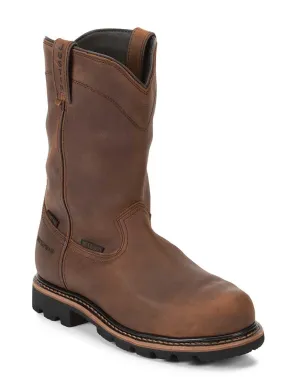 Justin Men's Pulley 10 Inch CT WP Work Boot