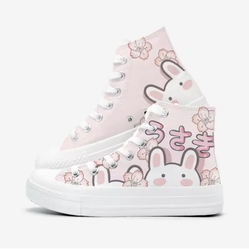 Kawaii Bunny Canvas Sneakers
