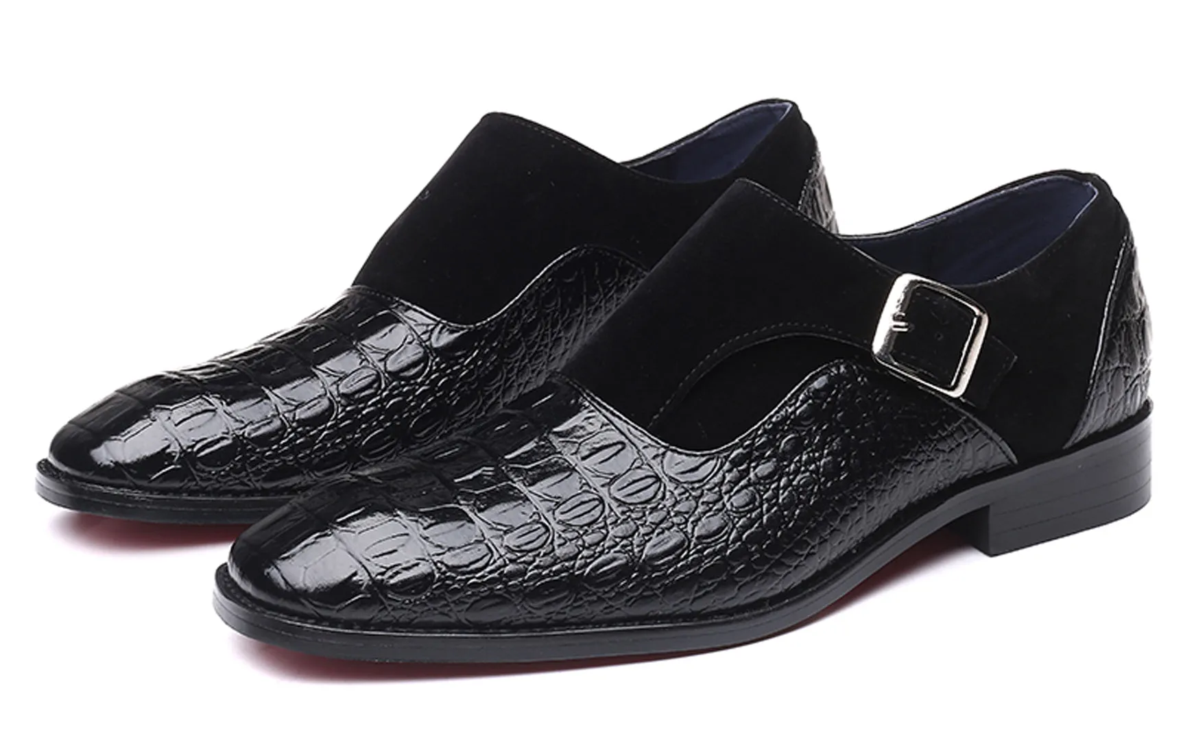 Men's Alligator Suede Smoking Loafers