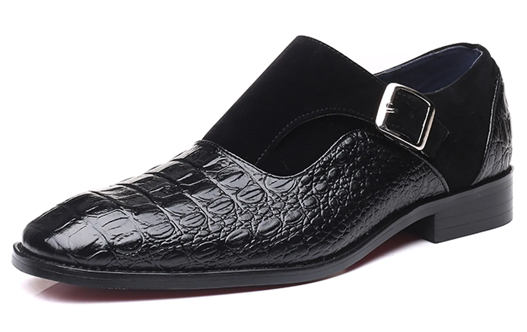 Men's Alligator Suede Smoking Loafers