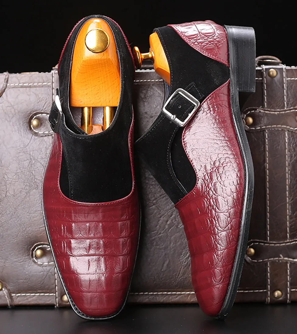 Men's Alligator Suede Smoking Loafers
