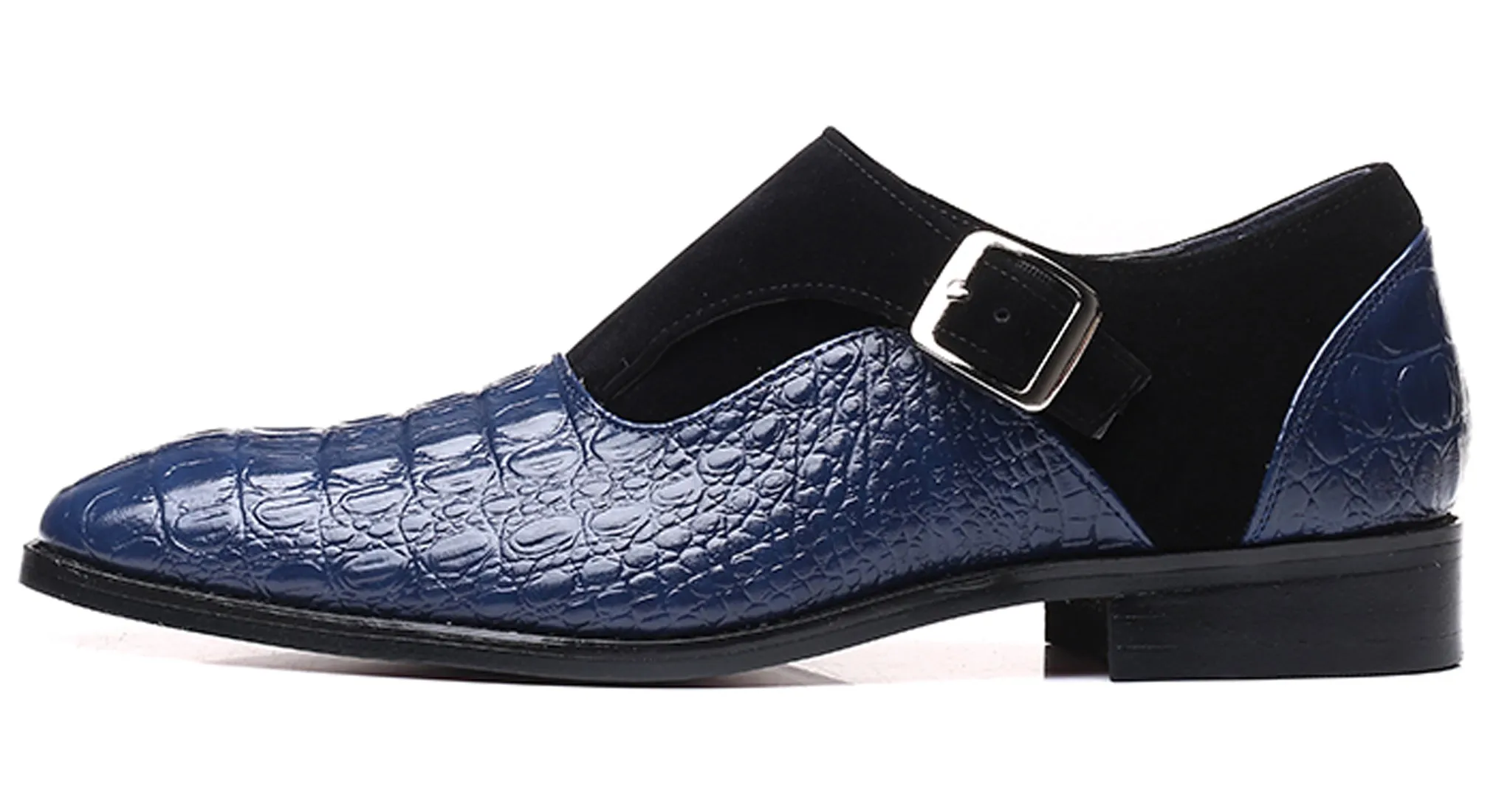 Men's Alligator Suede Smoking Loafers