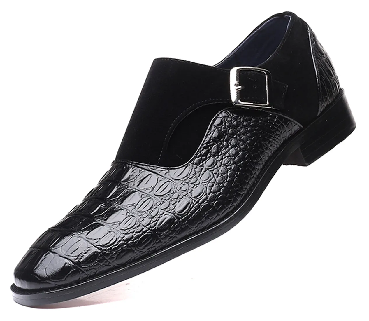 Men's Alligator Suede Smoking Loafers