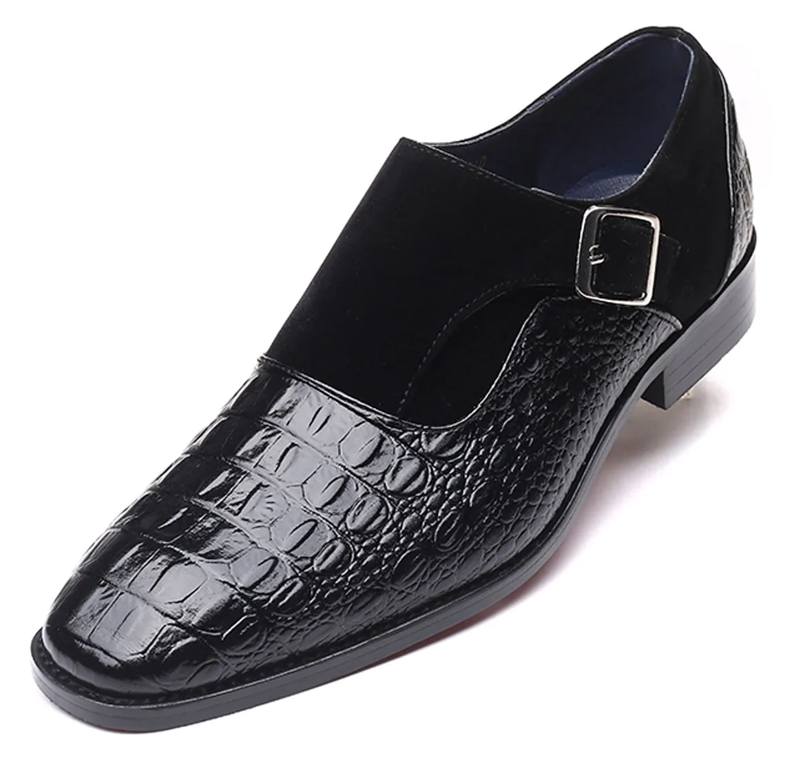 Men's Alligator Suede Smoking Loafers