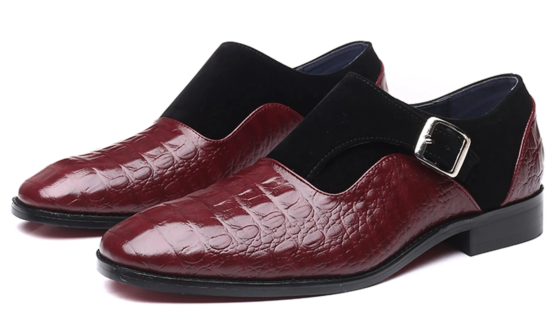 Men's Alligator Suede Smoking Loafers
