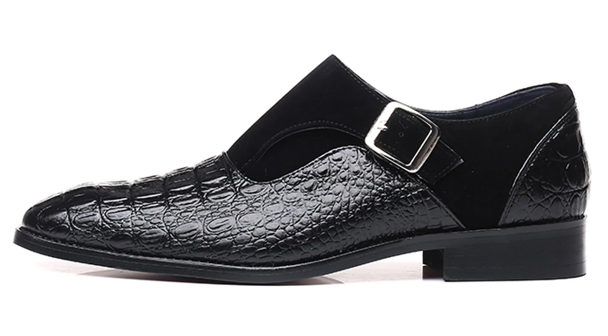 Men's Alligator Suede Smoking Loafers