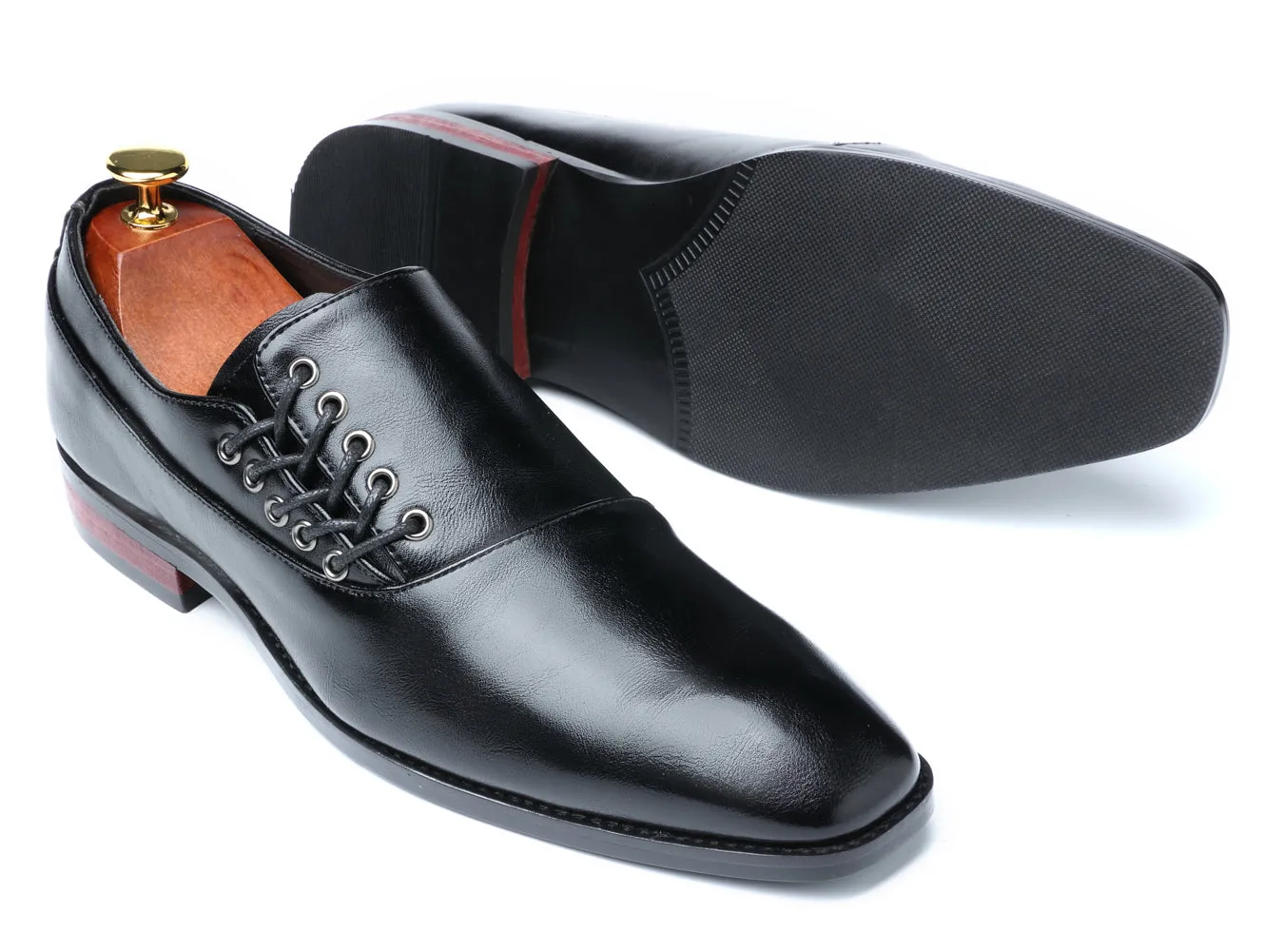Men's Side Lace Dress Loafers