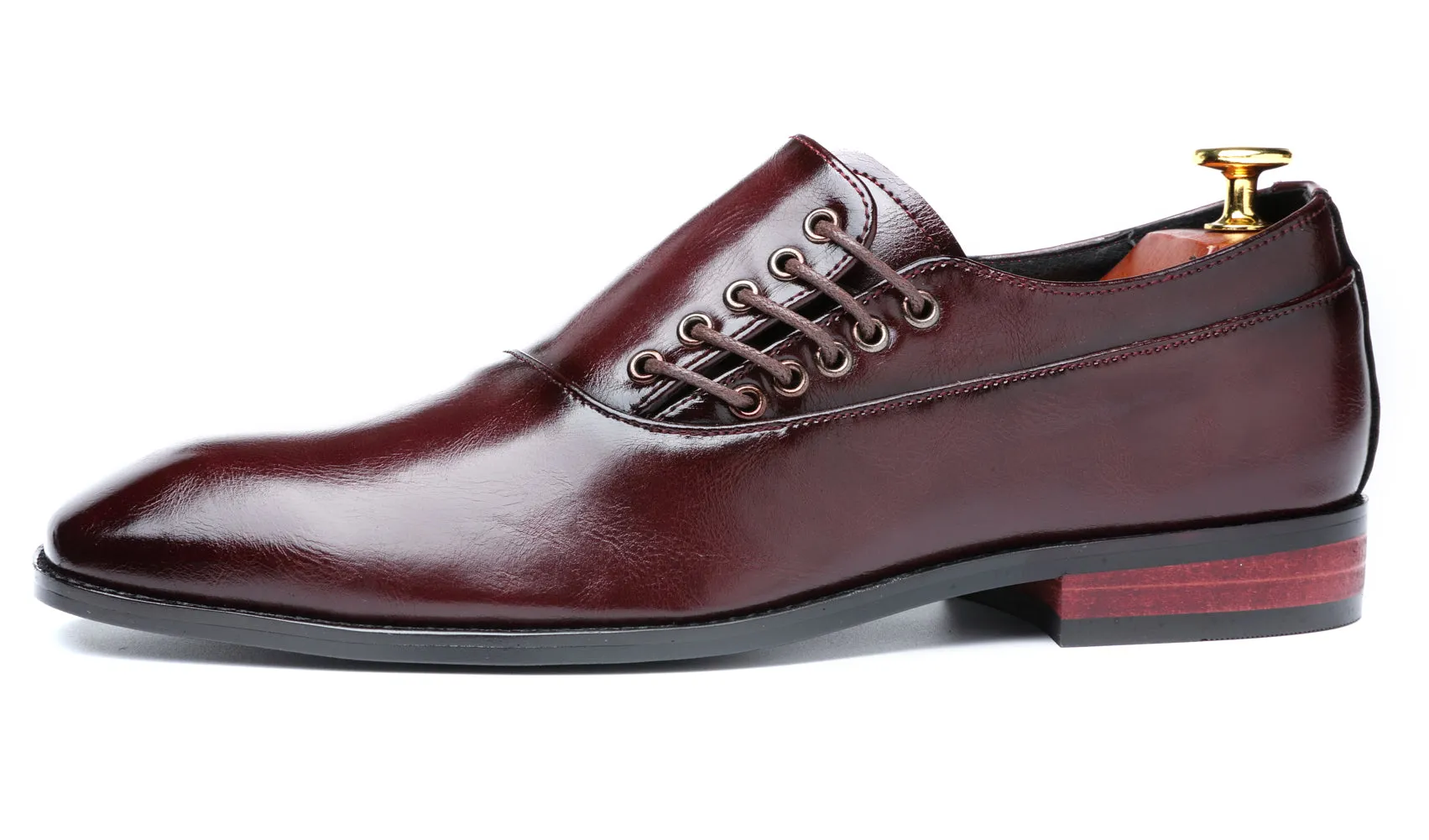 Men's Side Lace Dress Loafers