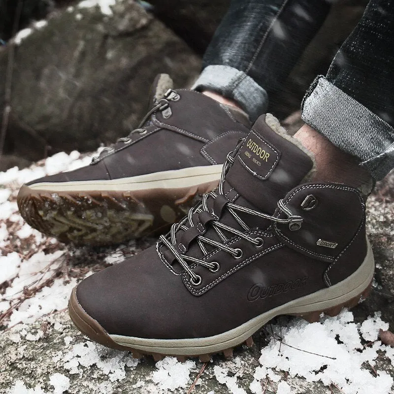 Men's Winter Warm Boots With Plush