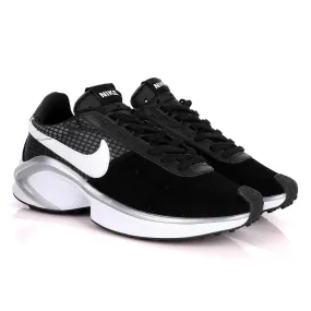 NK D/MS/X Waffle Black Suede Sneakers With Classic Grey And White Designs