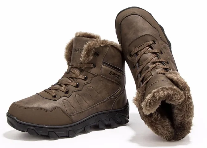 Round Toe Men's Casual Warm Boots