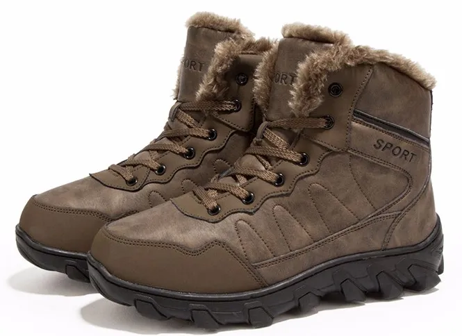 Round Toe Men's Casual Warm Boots