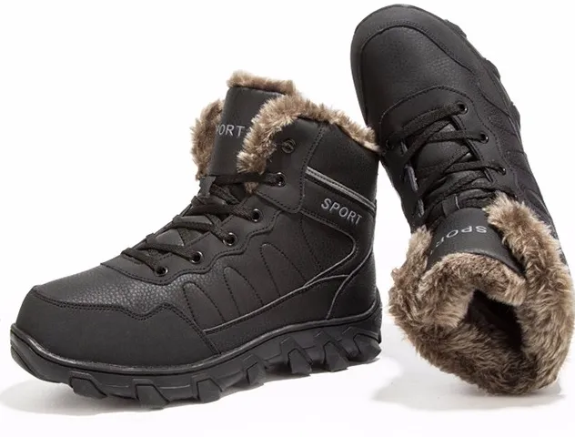 Round Toe Men's Casual Warm Boots