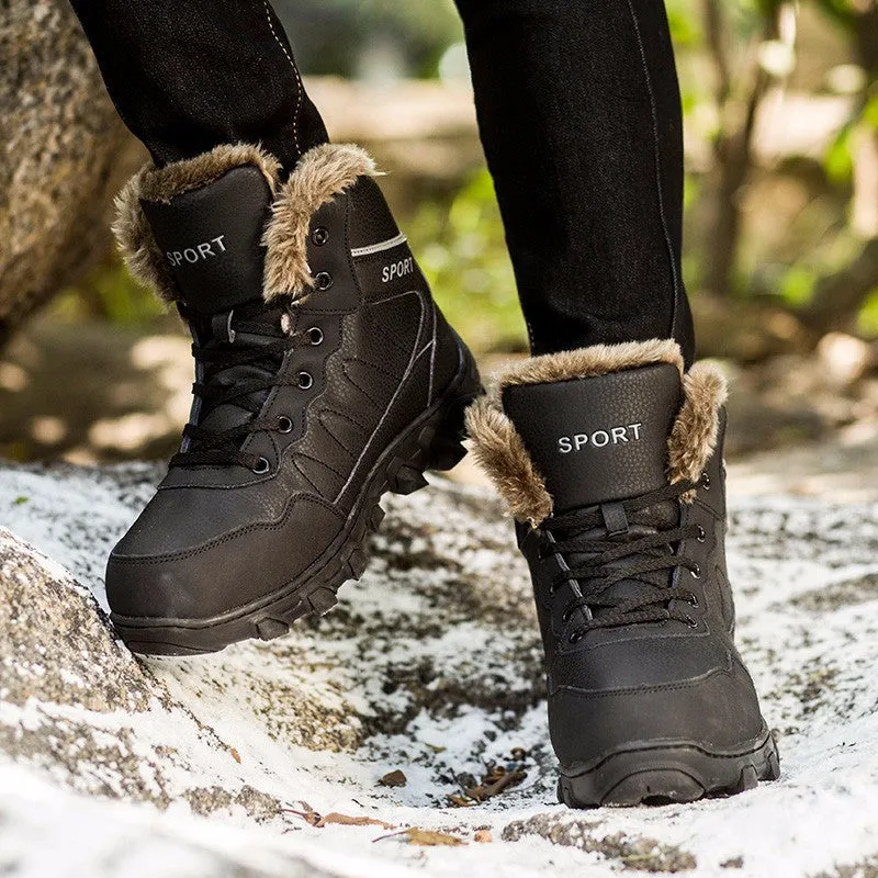 Round Toe Men's Casual Warm Boots