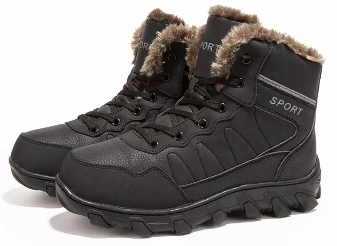 Round Toe Men's Casual Warm Boots