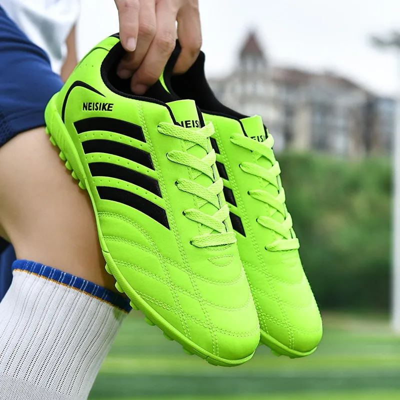 Sneakers Soccer Shoes Adult Kids Sport Footwear Cleats Grass Training Football Shoes Outdoor Durable Professional Futsal Sneaker