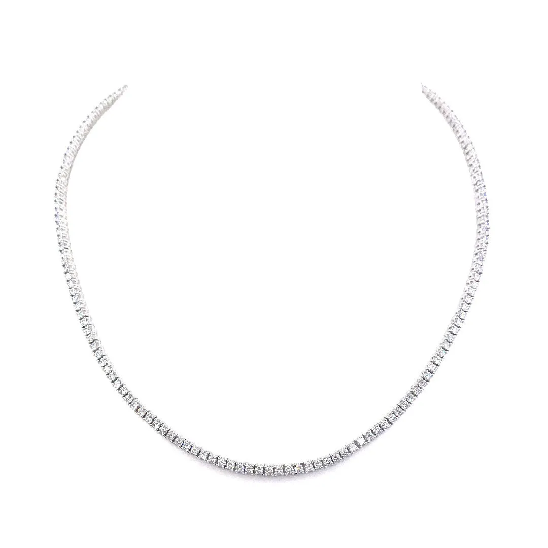 Sterling Silver Tennis Necklace