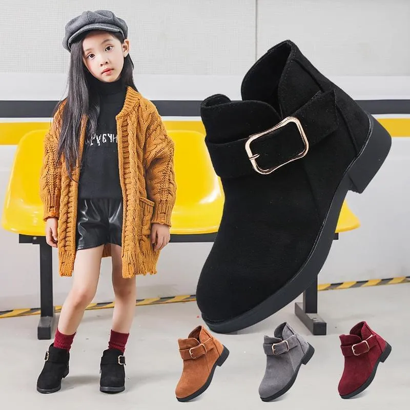 Stylish Suede Leather Boots For Girl's - GlamzLife