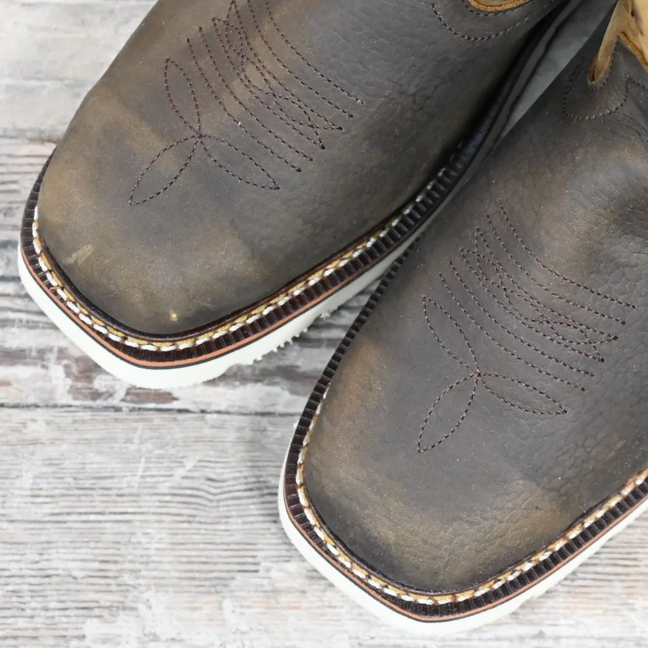 Thorogood Men's 11" Pull-On Square Toe in American Heritage Non Safety Toe