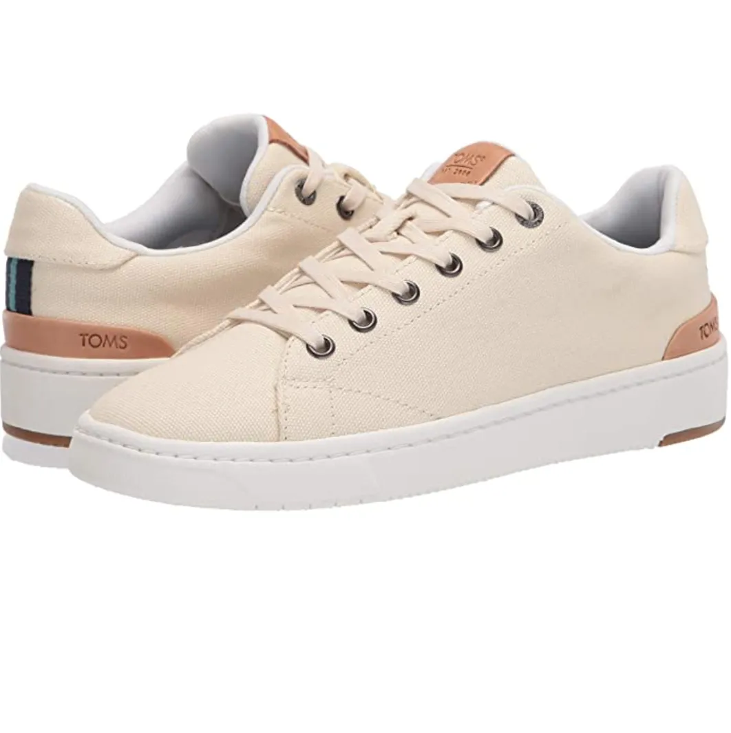 TOMS Mens Travel Lite 2.0 Canvas Trainer - Natural