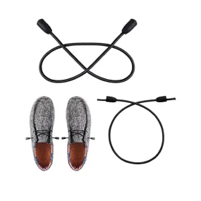 TOYMIS 2 Pairs Elastic Shoelaces, Black String Shoelaces with 4 Lace Locks & 4 Covers Replacement Shoe Laces Install Shoelace Tool for Hey Dude Shoe Laces TOYMIS 2 Pairs Elastic Shoelaces, Black String Shoelaces with 4 Lace Locks & 4 Covers Replacement Shoe Laces Install Shoelace Tool for Hey Dude Shoe Laces