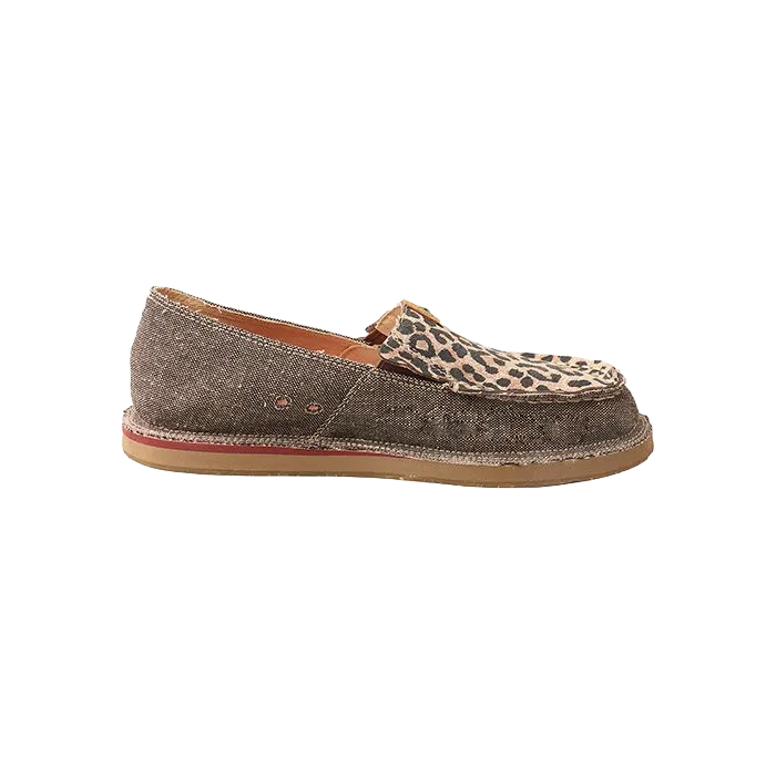 Twisted X Ladies Slip-On Leopard Loafer Shoes WCL0001
