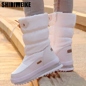 Women Winter Boots Mid-Calf Snow Boots
