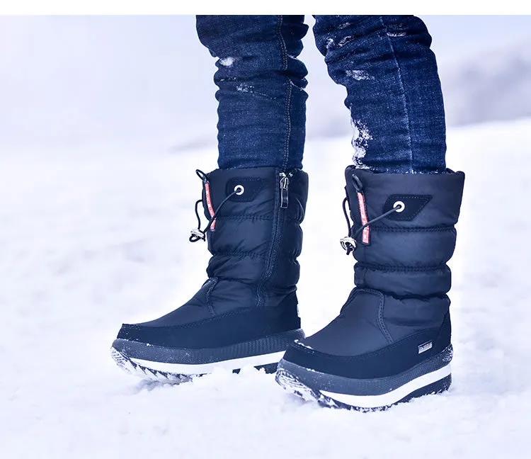Women Winter Boots Mid-Calf Snow Boots