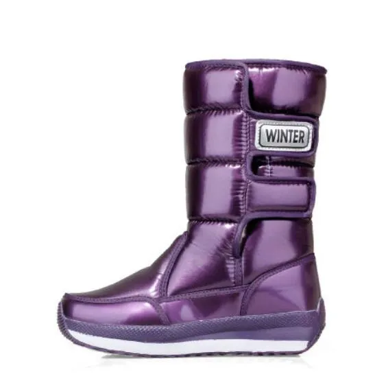 Women Winter Boots Mid-Calf Snow Boots