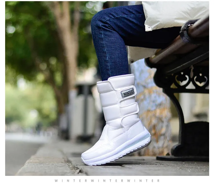 Women Winter Boots Mid-Calf Snow Boots